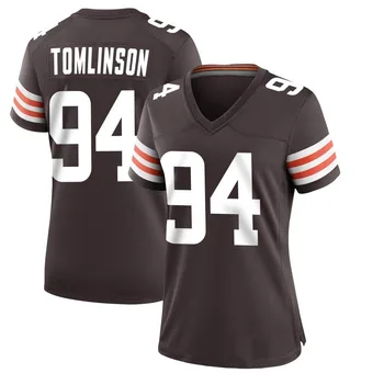 Women's Dalvin Tomlinson Brown Game Team Color Football Jersey