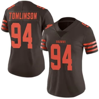 Women's Dalvin Tomlinson Brown Limited Color Rush Football Jersey