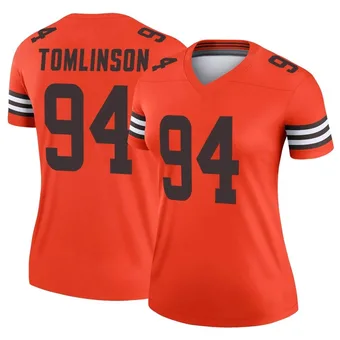 Women's Dalvin Tomlinson Orange Legend Inverted Football Jersey