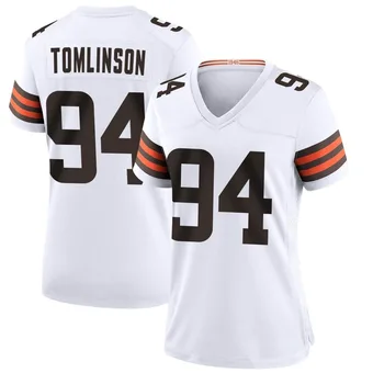 Women's Dalvin Tomlinson White Game Football Jersey