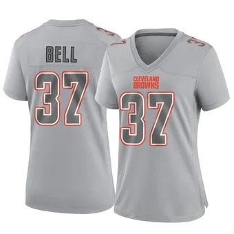 Women's D'Anthony Bell Gray Game Atmosphere Fashion Football Jersey