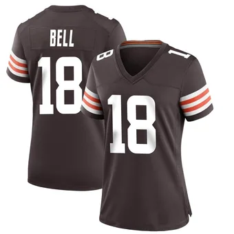 Women's David Bell Brown Game Team Color Football Jersey