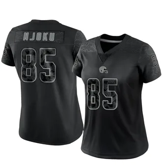 Women's David Njoku Black Limited Reflective Football Jersey