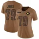 Women's Dawand Jones Brown Limited 2023 Salute To Service Football Jersey