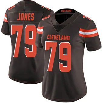 Women's Dawand Jones Brown Limited Team Color Vapor Untouchable Football Jersey