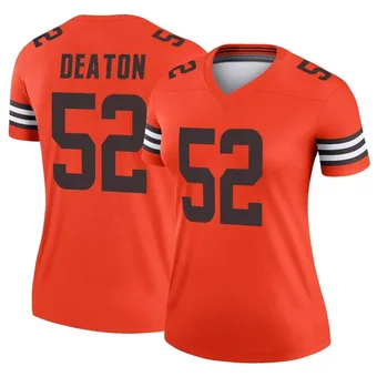 Women's Dawson Deaton Orange Legend Inverted Football Jersey