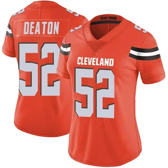 Women's Dawson Deaton Orange Limited Alternate Vapor Untouchable Football Jersey