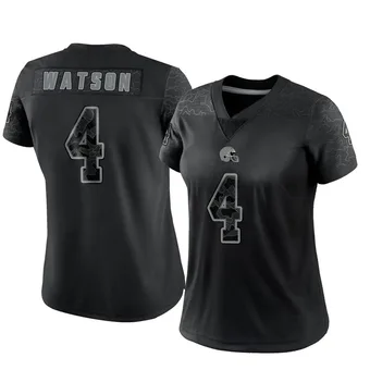 Women's Deshaun Watson Black Limited Reflective Football Jersey