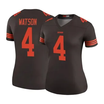 Women's Deshaun Watson Brown Legend Color Rush Football Jersey