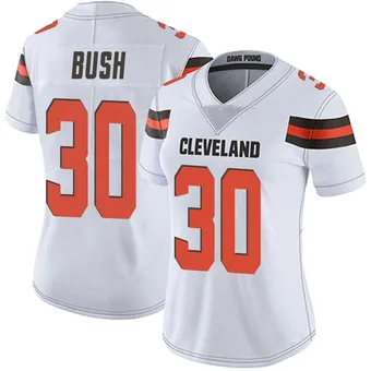 Women's Devin Bush White Limited Vapor Untouchable Football Jersey