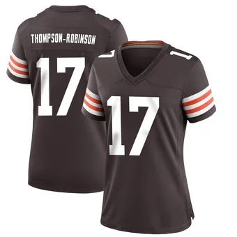 Women's Dorian Thompson-Robinson Brown Game Team Color Football Jersey