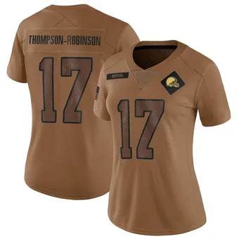 Women's Dorian Thompson-Robinson Brown Limited 2023 Salute To Service Football Jersey