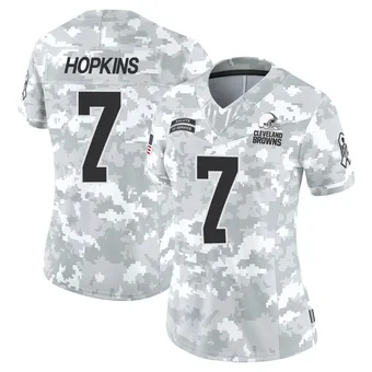 Women's Dustin Hopkins Arctic Camo Limited 2024 Salute to Service Football Jersey