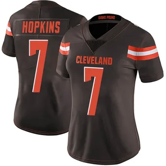 Women's Dustin Hopkins Brown Limited Team Color Vapor Untouchable Football Jersey