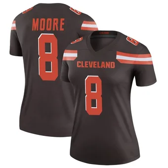 Women's Elijah Moore Brown Legend Football Jersey