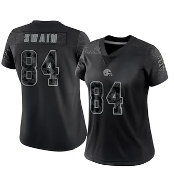 Women's Geoff Swaim Black Limited Reflective Football Jersey