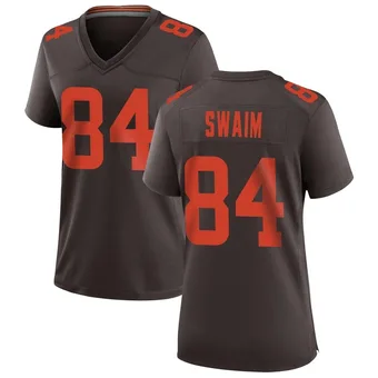 Women's Geoff Swaim Brown Game Alternate Football Jersey