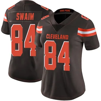 Women's Geoff Swaim Brown Limited Team Color Vapor Untouchable Football Jersey