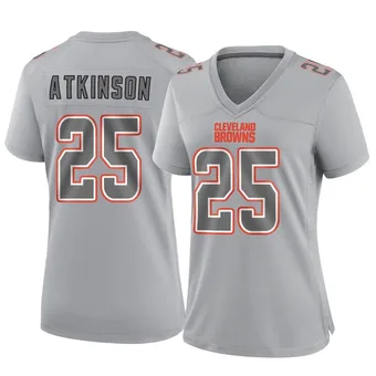 Women's George Atkinson Gray Game Atmosphere Fashion Football Jersey