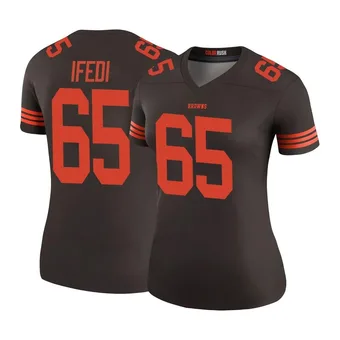 Women's Germain Ifedi Brown Legend Color Rush Football Jersey