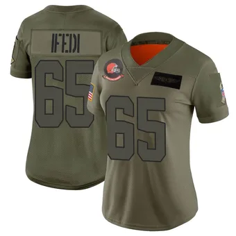 Women's Germain Ifedi Camo Limited 2019 Salute to Service Football Jersey