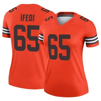 Women's Germain Ifedi Orange Legend Inverted Football Jersey