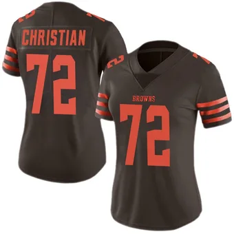 Women's Geron Christian Brown Limited Color Rush Football Jersey