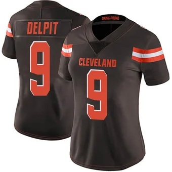 Women's Grant Delpit Brown Limited Team Color Vapor Untouchable Football Jersey