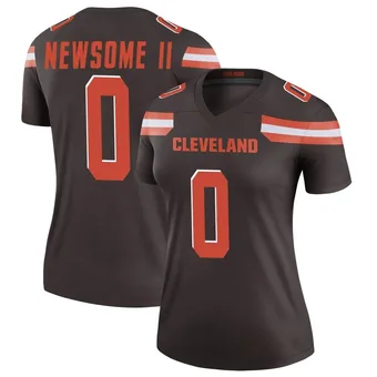 Women's Greg Newsome II Brown Legend Football Jersey