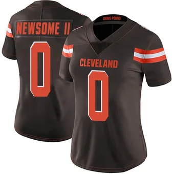 Women's Greg Newsome II Brown Limited Team Color Vapor Untouchable Football Jersey