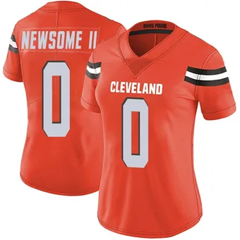 Women's Greg Newsome II Orange Limited Alternate Vapor Untouchable Football Jersey