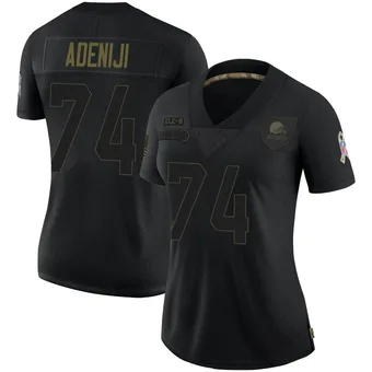 Women's Hakeem Adeniji Black Limited 2020 Salute To Service Football Jersey