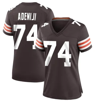 Women's Hakeem Adeniji Brown Game Team Color Football Jersey