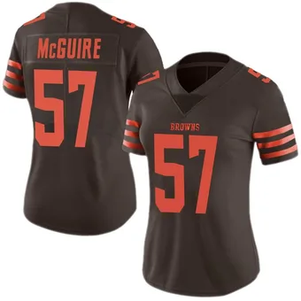 Women's Isaiah McGuire Brown Limited Color Rush Football Jersey