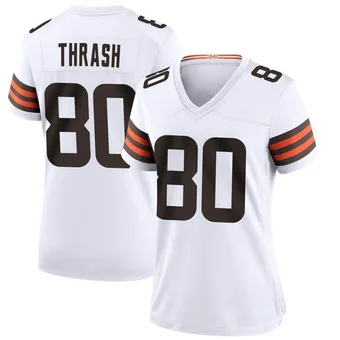 Women's Jamari Thrash White Game Football Jersey