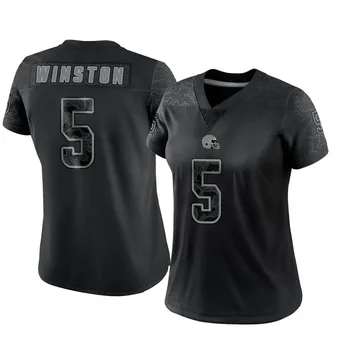 Women's Jameis Winston Black Limited Reflective Football Jersey