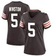 Women's Jameis Winston Brown Game Team Color Football Jersey