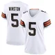 Women's Jameis Winston White Game Football Jersey