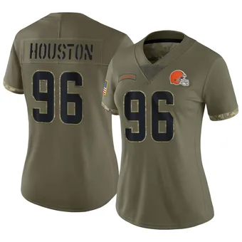 Women's James Houston Olive Limited 2022 Salute To Service Football Jersey