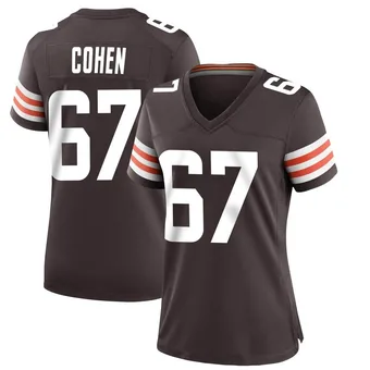 Women's Javion Cohen Brown Game Team Color Football Jersey