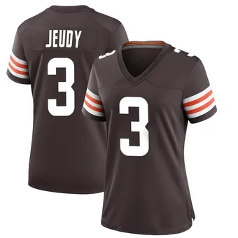 Women's Jerry Jeudy Brown Game Team Color Football Jersey