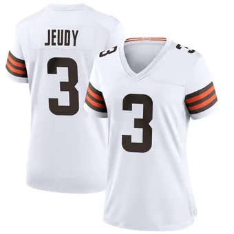 Women's Jerry Jeudy White Game Football Jersey