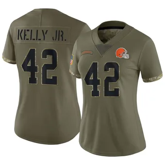 Women's John Kelly Jr. Olive Limited 2022 Salute To Service Football Jersey