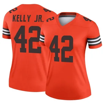 Women's John Kelly Jr. Orange Legend Inverted Football Jersey