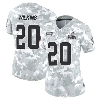 Women's Jordan Wilkins Arctic Camo Limited 2024 Salute to Service Football Jersey