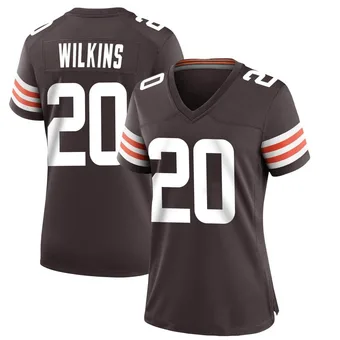 Women's Jordan Wilkins Brown Game Team Color Football Jersey