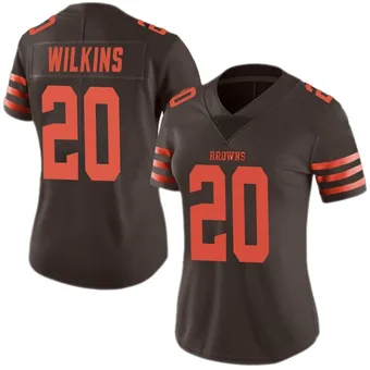 Women's Jordan Wilkins Brown Limited Color Rush Football Jersey