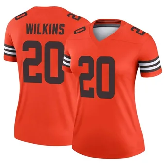 Women's Jordan Wilkins Orange Legend Inverted Football Jersey