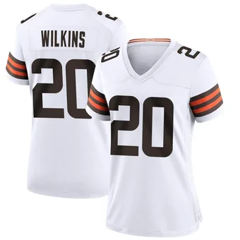 Women's Jordan Wilkins White Game Football Jersey