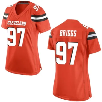 Women's Jowon Briggs Orange Game Alternate Football Jersey